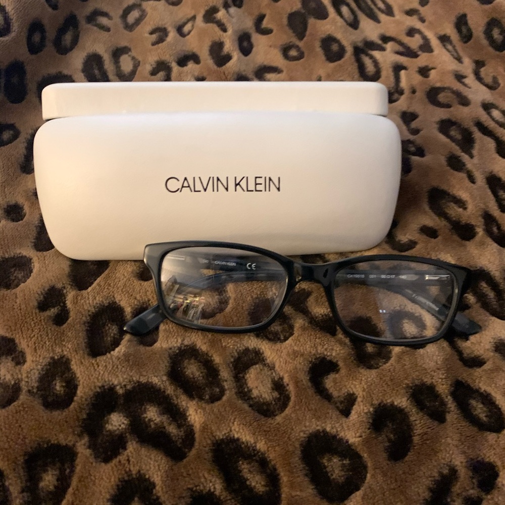 Calvin Klein black/leopard frames - Picture 1 of 7